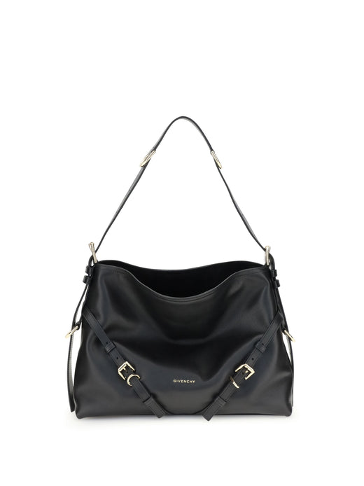 Givenchy Voyou Shoulder Bag — Black Calf Leather Bos Taurus
