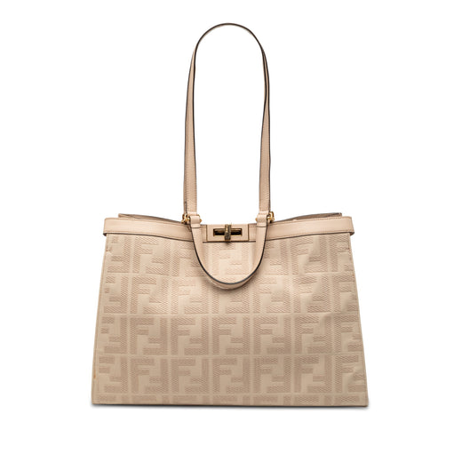 Zucca Embroidered Canvas Peekaboo X Tote - Image 1