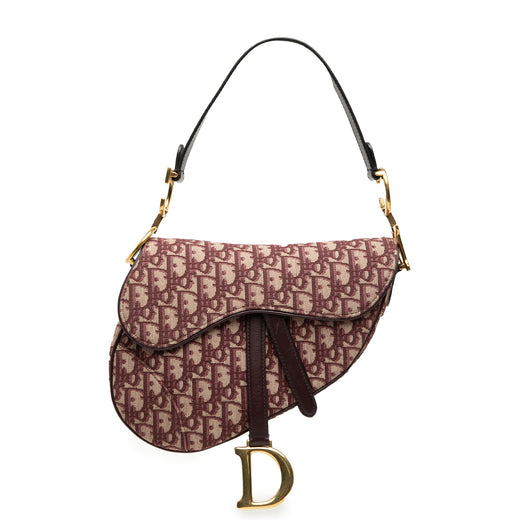 Oblique Canvas Saddle Bag - Image 1