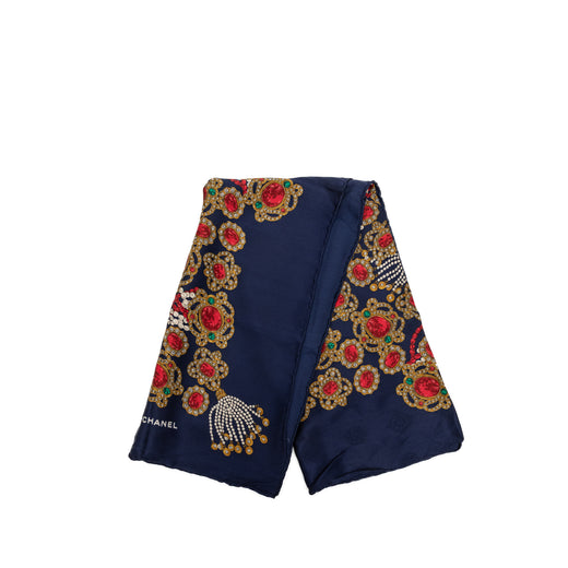 Gripoix Print Silk Scarf - Image 1