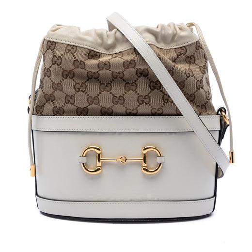 GG Canvas Horsebit 1955 Bucket Bag - Image 1