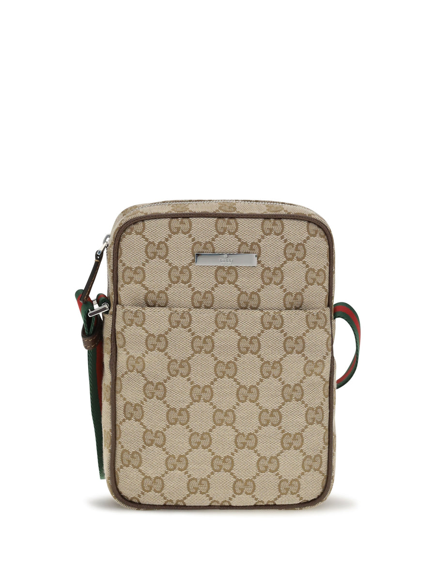 Gucci Shoulder Bag — Beige Fabric