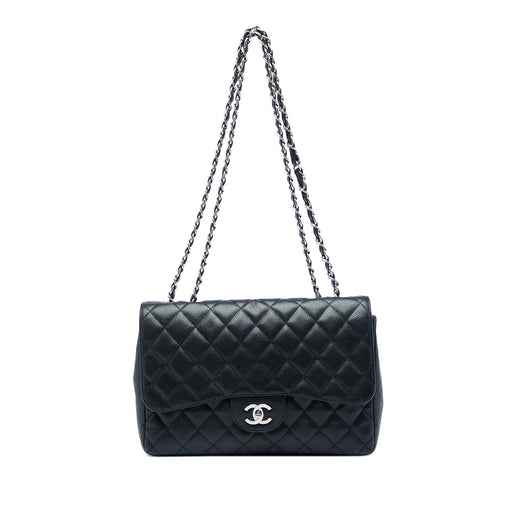 Jumbo Classic Caviar Single Flap - Image 1