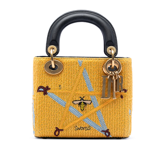 Mini Embroidered Canvas Swords Lady Dior - Image 1