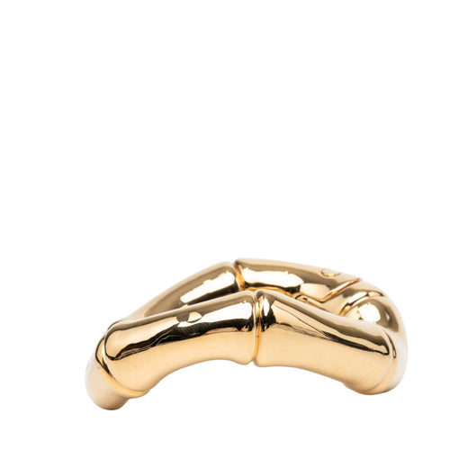 Gold Plated Bamboo Cuff Bracelet - Image 1