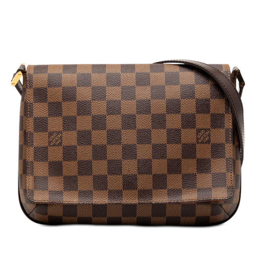 Damier Ebene Musette Tango Long Strap - Image 1