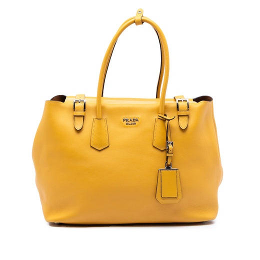City Calf Leather Buckle Tote - Image 1