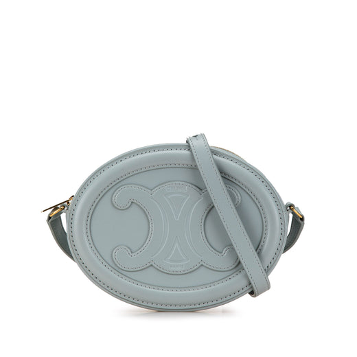 Small Calfskin Cuir Triomphe Oval Crossbody - Image 1