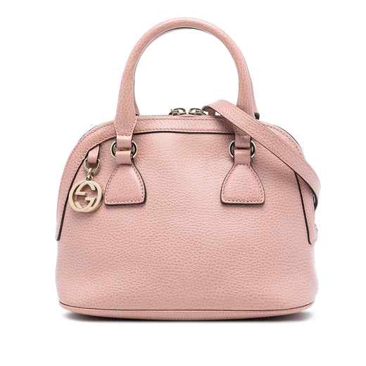Mini Leather GG Charm Dome Satchel - Image 1