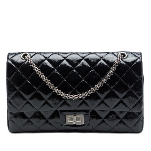 Quilted Crinkled Patent Reissue 2.55 Double Flap 227 - Image 1