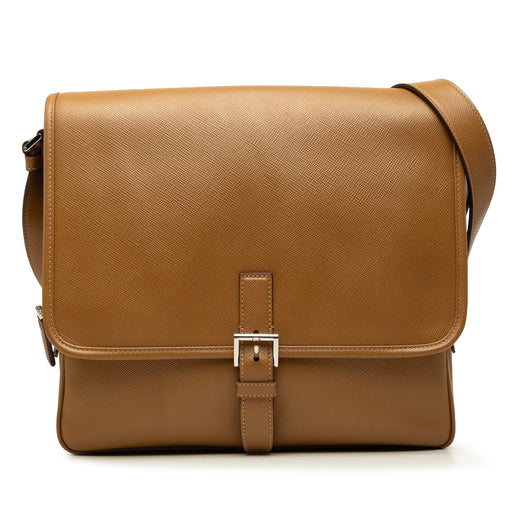 Saffiano Buckle Messenger Bag - Image 1