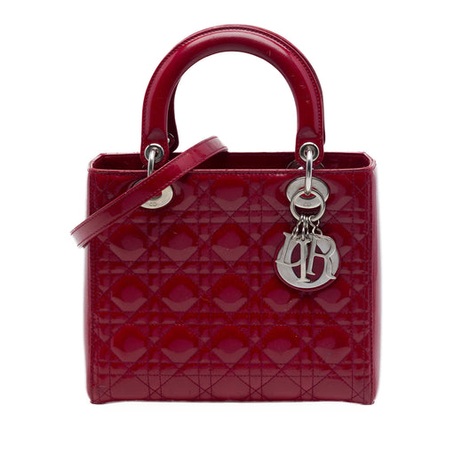 Medium Patent Cannage Lady Dior - Image 1