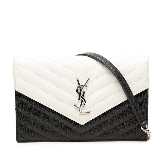Bicolor Grain De Poudre Cassandre Envelope Chain Wallet - Image 1