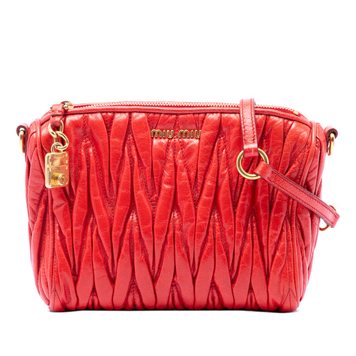 Matelasse Leather Shoulder Bag - Image 1