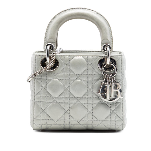 Mini Iridescent Lambskin Cannage Lady Dior - Image 1