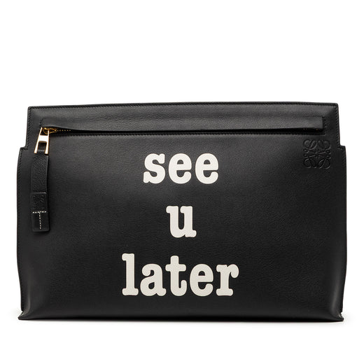 Calfskin Anagram See U Later T Pouch - Image 1