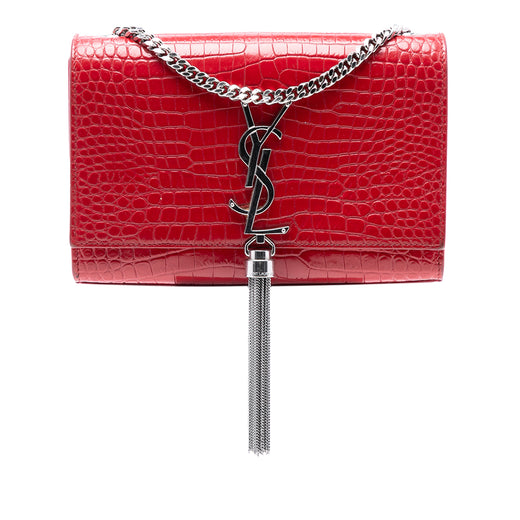 Small Embossed Leather Kate Tassel Crossbody - Image 1