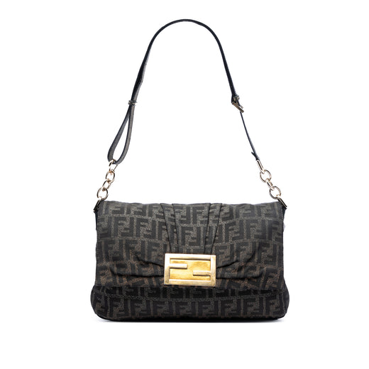 Large Zucca Canvas Mia Flap Shoulder Bag - Image 1