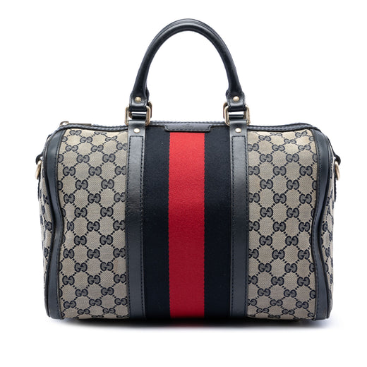 Medium GG Canvas Web Joy Boston Bag - Image 1