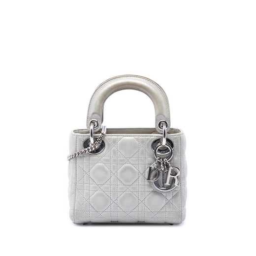 Mini Iridescent Lambskin Cannage Lady Dior - Image 1