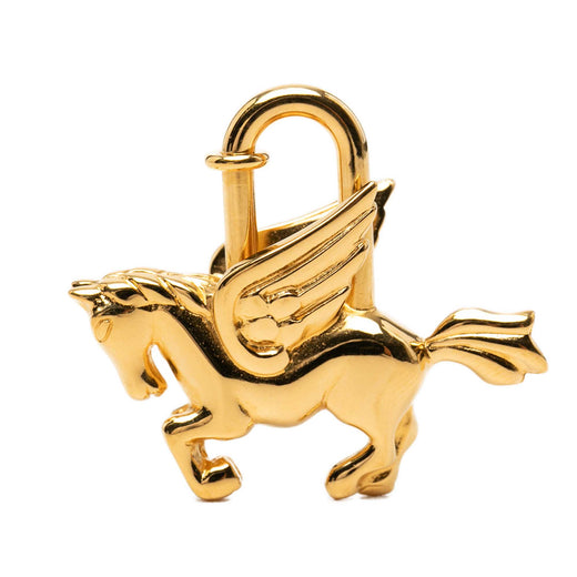 Gold Plated Pegasus Cadena Lock Charm - Image 1