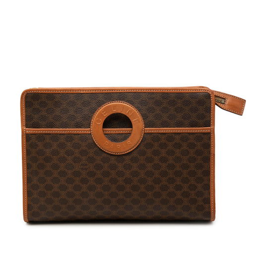 Macadam Coated Canvas Clutch - Image 1