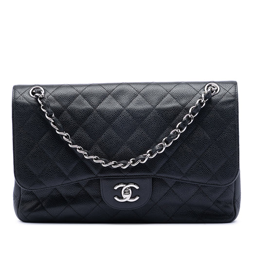 Jumbo Classic Caviar Double Flap - Image 1