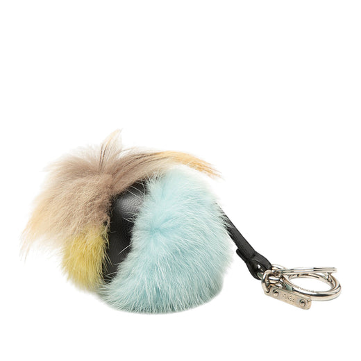 Tricolor Fur Monster Bug Key Chain and Bag Charm - Image 1
