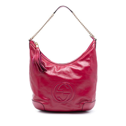 Patent Soho Shoulder Bag - Image 1