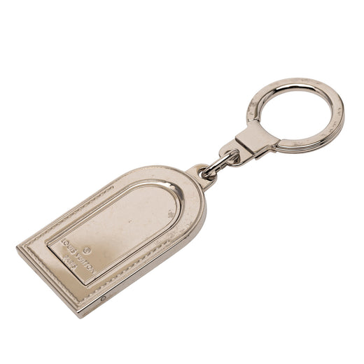 Silver Metal Luggage Tag Key Holder - Image 1