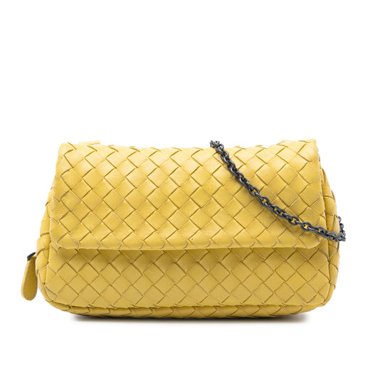 Mini Nappa Intrecciato Expandable Chain Flap Crossbody - Image 1