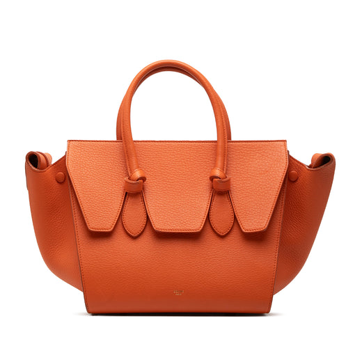 Small Grained Calfskin Tie Knot Handbag - Image 1