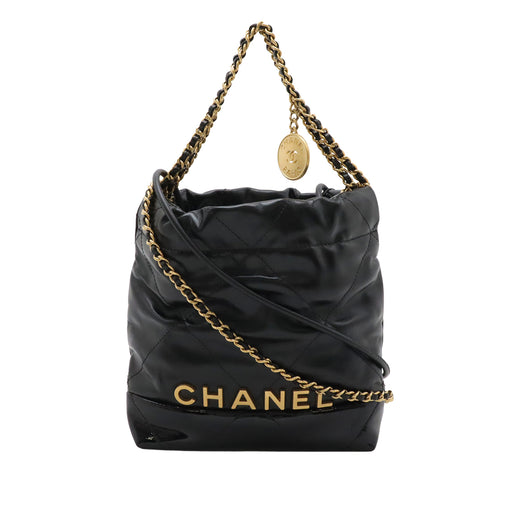 Mini Shiny Calfskin and Patent 22 Handbag - Image 1