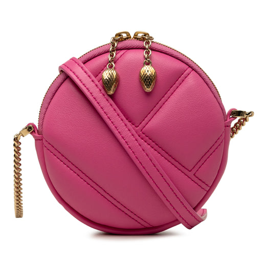 Leather Serpenti Cabochon Round Crossbody - Image 1