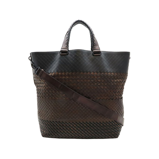 Bicolor Nappa Intrecciato Imperatore Convertible Tote - Image 1