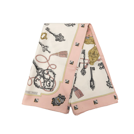 Les Cles Silk Scarf 90 - Image 1