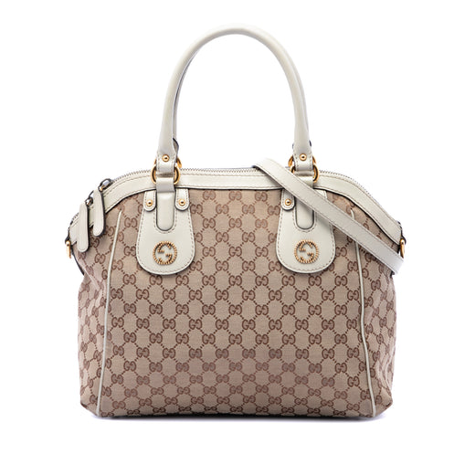 Medium GG Canvas Scarlett Satchel - Image 1