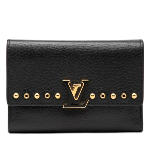 Studded Taurillon Capucines Compact Wallet - Image 1