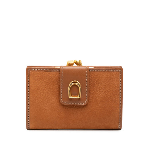Nubuck Stirrup Kisslock Wallet - Image 1