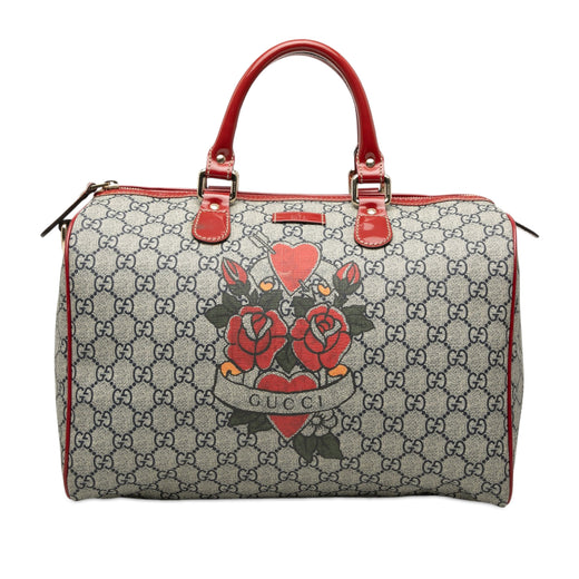 Medium GG Supreme Joy Tattoo Heart Boston Bag - Image 1