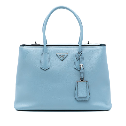 Saffiano Cuir Turnlock Twin Satchel - Image 1