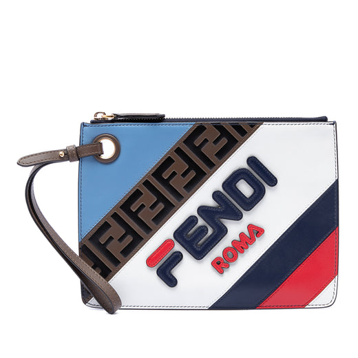 Fila Mania Multicolor Zucca Embossed Leather Clutch - Image 1