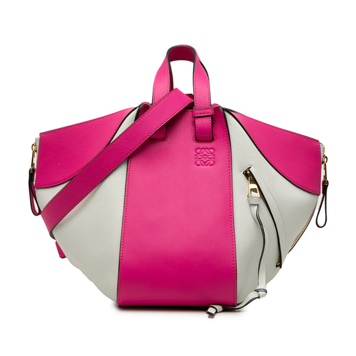 Small Bicolor Calfskin Hammock Bag - Image 1