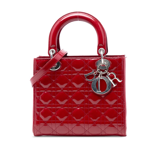 Medium Patent Cannage Lady Dior - Image 1