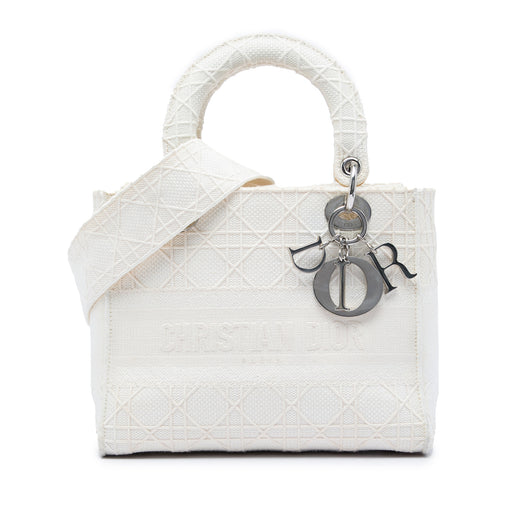 Medium Embroidered Canvas Cannage Lady D Lite - Image 1