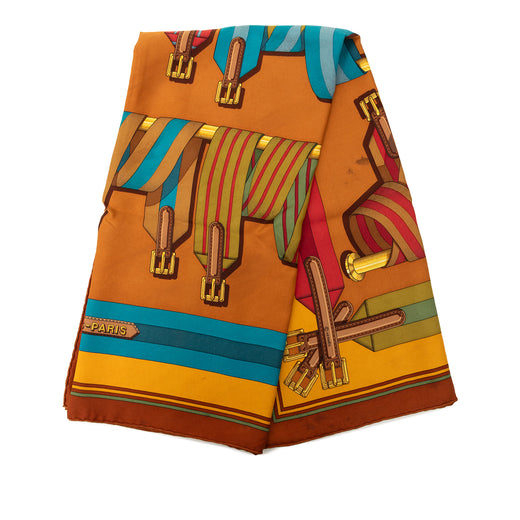 Les Sangles Silk Scarf 90 - Image 1