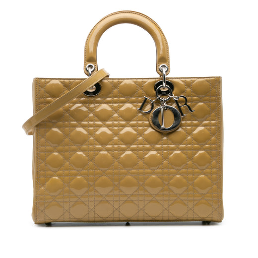 Large Patent Cannage Lady Dior - Image 1