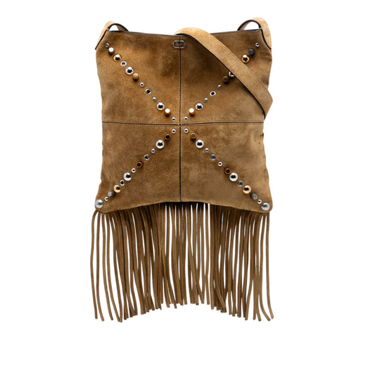 Suede Studded Nellcote Fringe Crossbody - Image 1