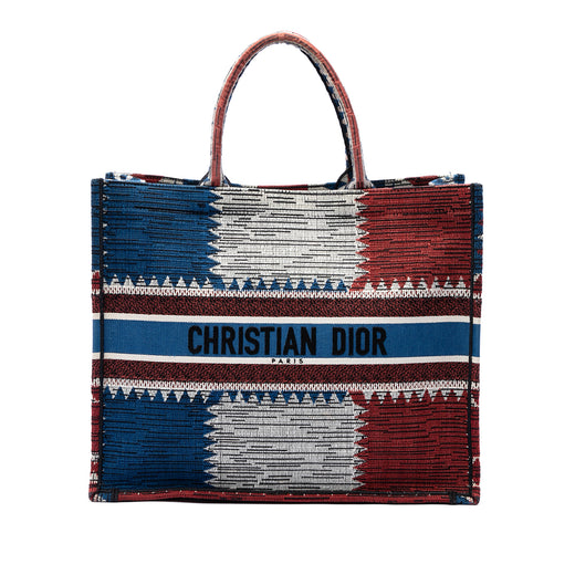 Large Canvas French Flag Book Tote - Image 1