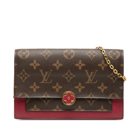 Monogram Flore Wallet On Chain - Image 1